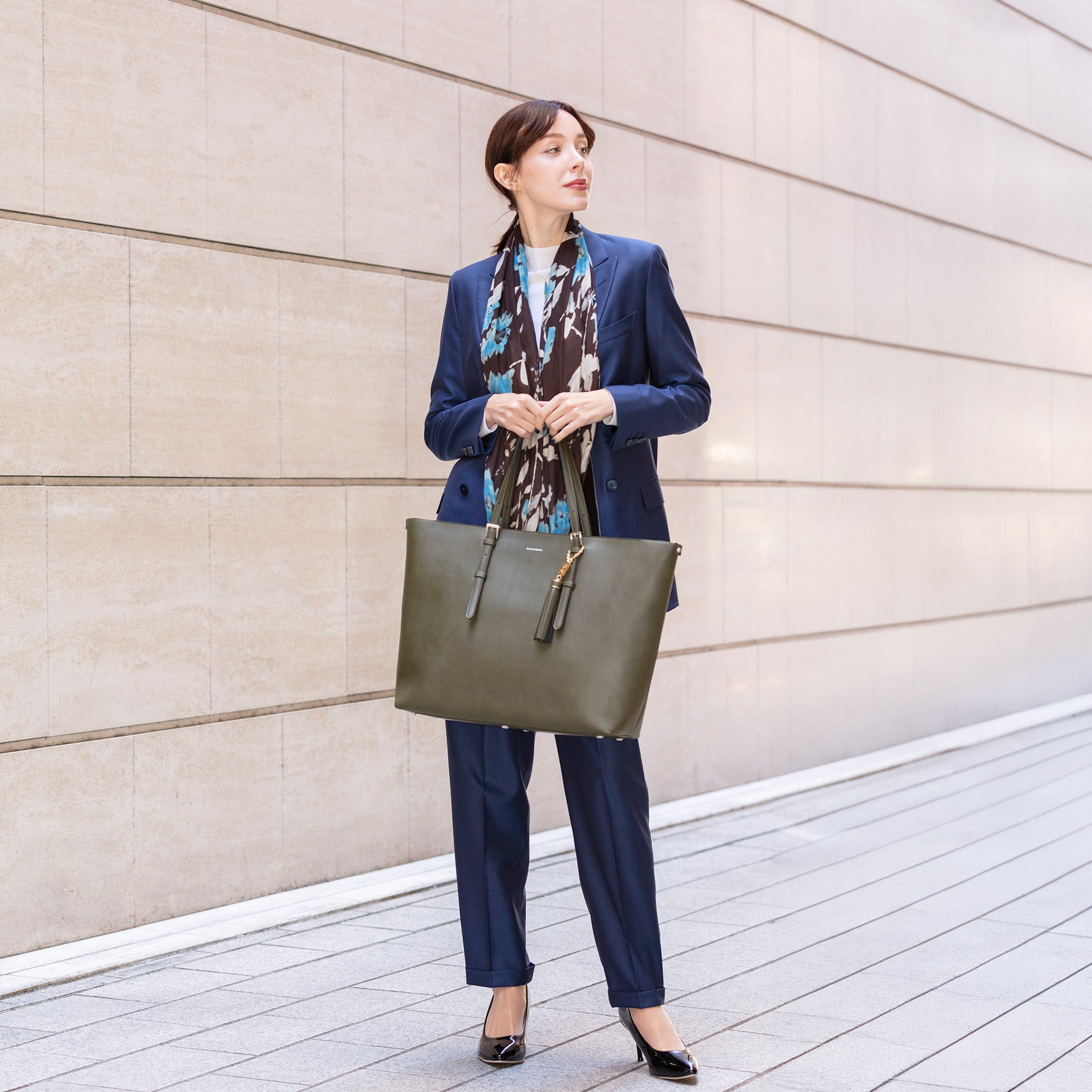 ALEX:ファスナー付トートバッグ