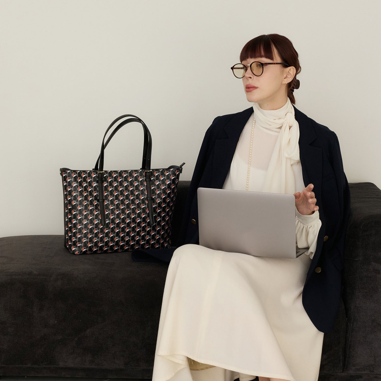 ALEX:ファスナー付トートバッグ