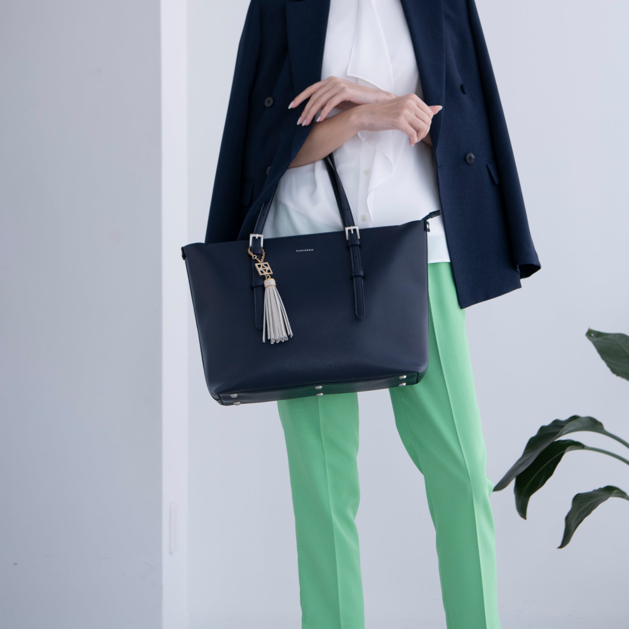 ALEX:ファスナー付トートバッグ