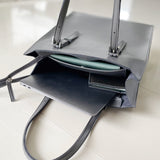 GENE: Zipper vertical tote bag