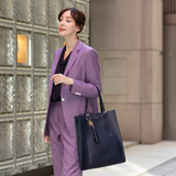 GENE: Zipper vertical tote bag