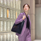 GENE: Zipper vertical tote bag