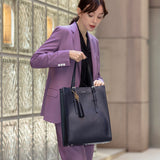 GENE: Zipper vertical tote bag