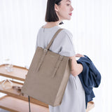 GENE: Zipper vertical tote bag