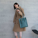 GENE: Zipper vertical tote bag