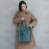 GENE: Zipper vertical tote bag