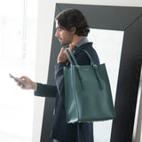 GENE: Zipper vertical tote bag