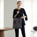 GENE: Zipper vertical tote bag