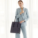 GENE: Zipper vertical tote bag