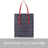 GENE: Zipper vertical tote bag