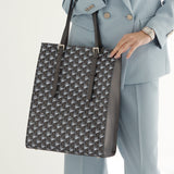 GENE: Zipper vertical tote bag