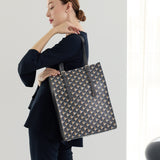 GENE: Zipper vertical tote bag