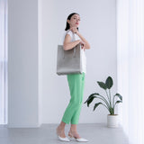 GENE: Zipper vertical tote bag