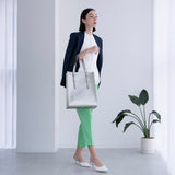GENE: Zipper vertical tote bag