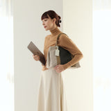 MEGAN:ファスナー付ハンドバッグ