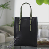 GENE: Zipper vertical tote bag