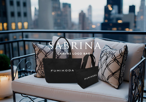 【プレスリリース】FUMIKODA初のキャンバスバッグ「SABRINA」発売 〜100年の職人技が生み出すMade in Japanの帆布を使用〜 <br>期間限定ポップアップ、オンラインブティックで販売