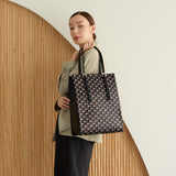 GENE：Zippered vertical tote bag