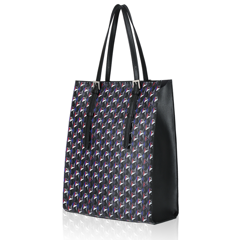 GENE：Zippered vertical tote bag