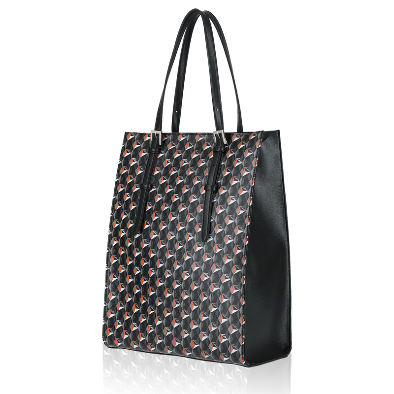 GENE：Zippered vertical tote bag