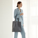 GENE：Zippered vertical tote bag