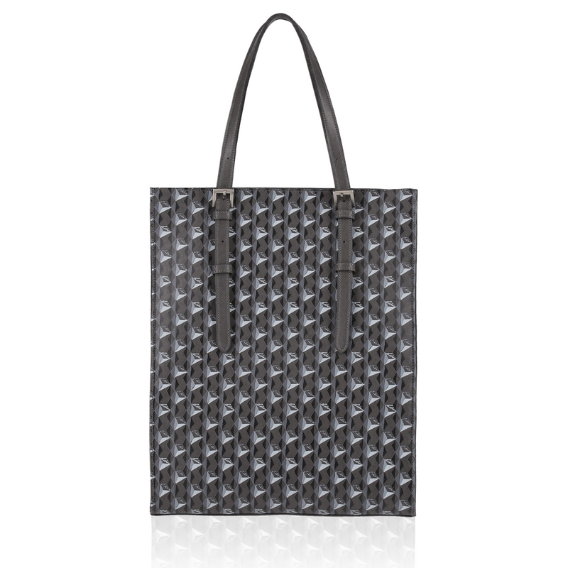 GENE：Zippered vertical tote bag