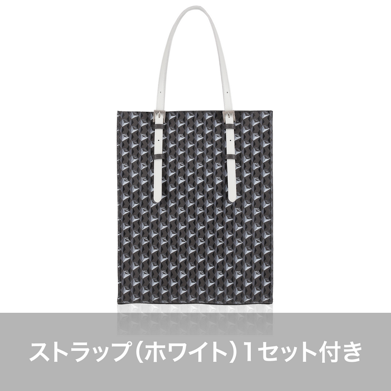 GENE：Zippered vertical tote bag