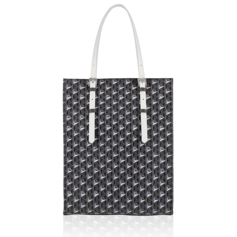 GENE：Zippered vertical tote bag