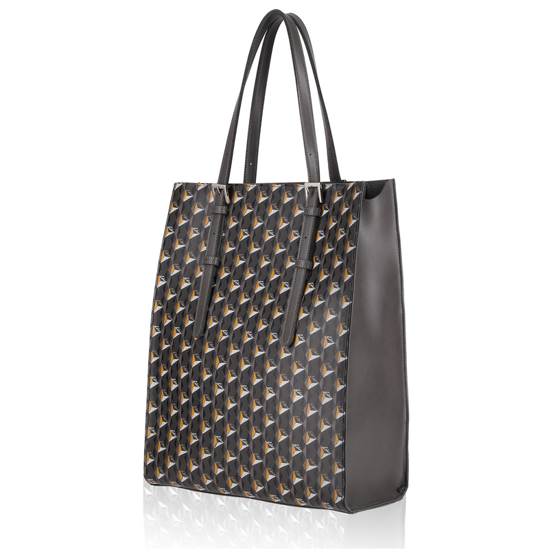 GENE：Zippered vertical tote bag