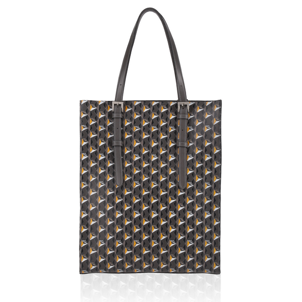 GENE：Zippered vertical tote bag