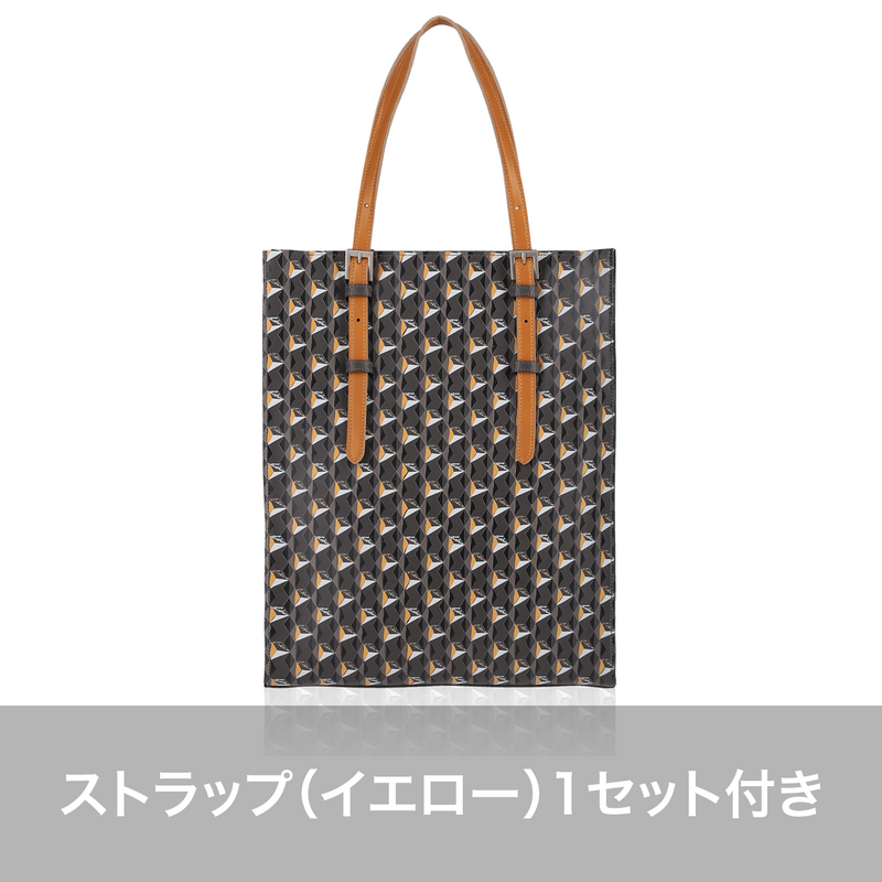 GENE：Zippered vertical tote bag