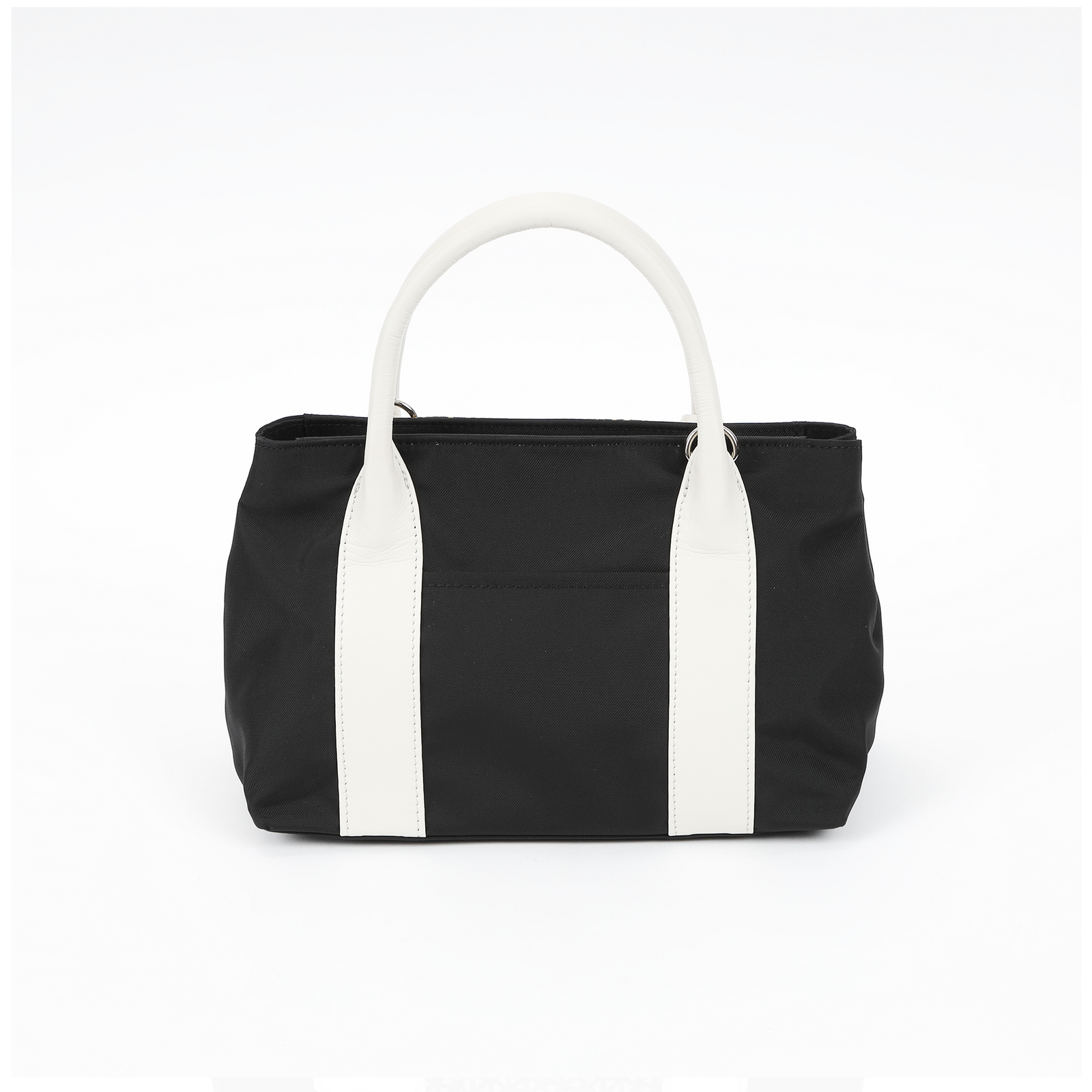 【最終値下げ】フミコダ ハンドバッグ ミーガン ブルー×ホワイト ファスナー付き MEGANbaby_BK_2_1600x.png?v=